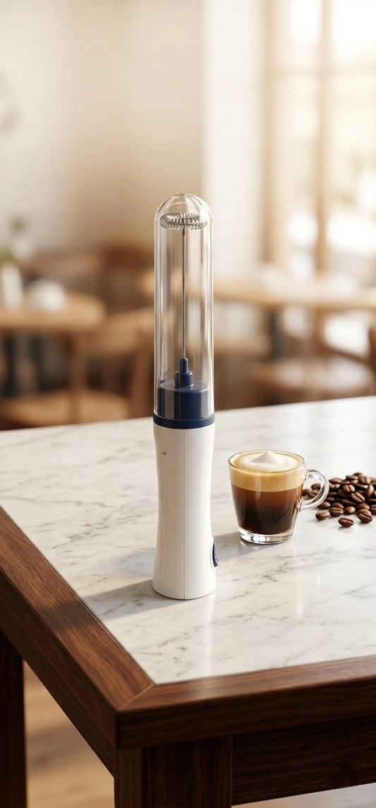 Handheld Milk Frother (Makes milk foamy quickly)